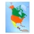 Puzzle map of North America