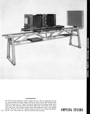 Deardorff Precision Camera Copying Stands