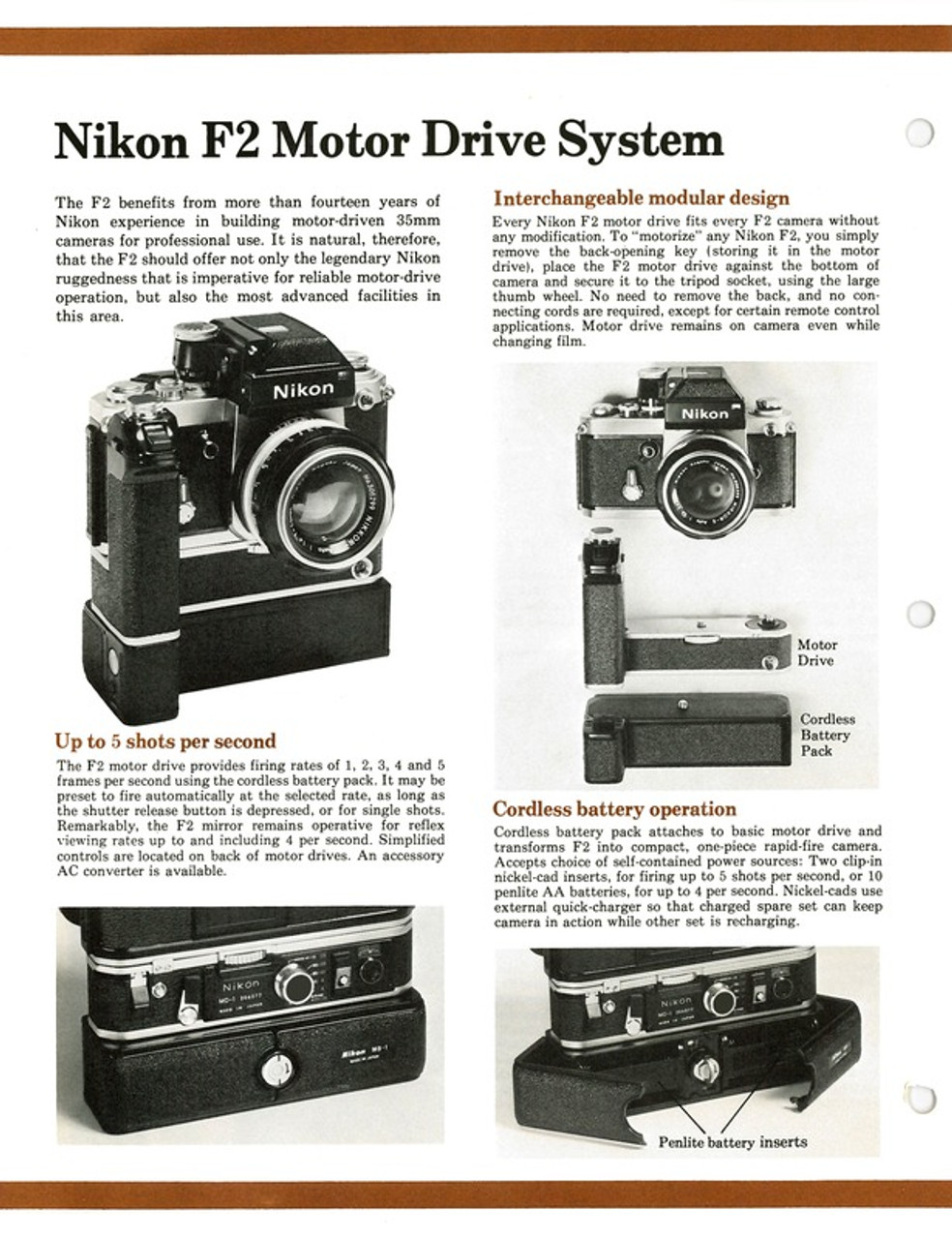 Nikon F2 - The Evolution of the Nikon System - 1976 Sales Sheets - Free Download