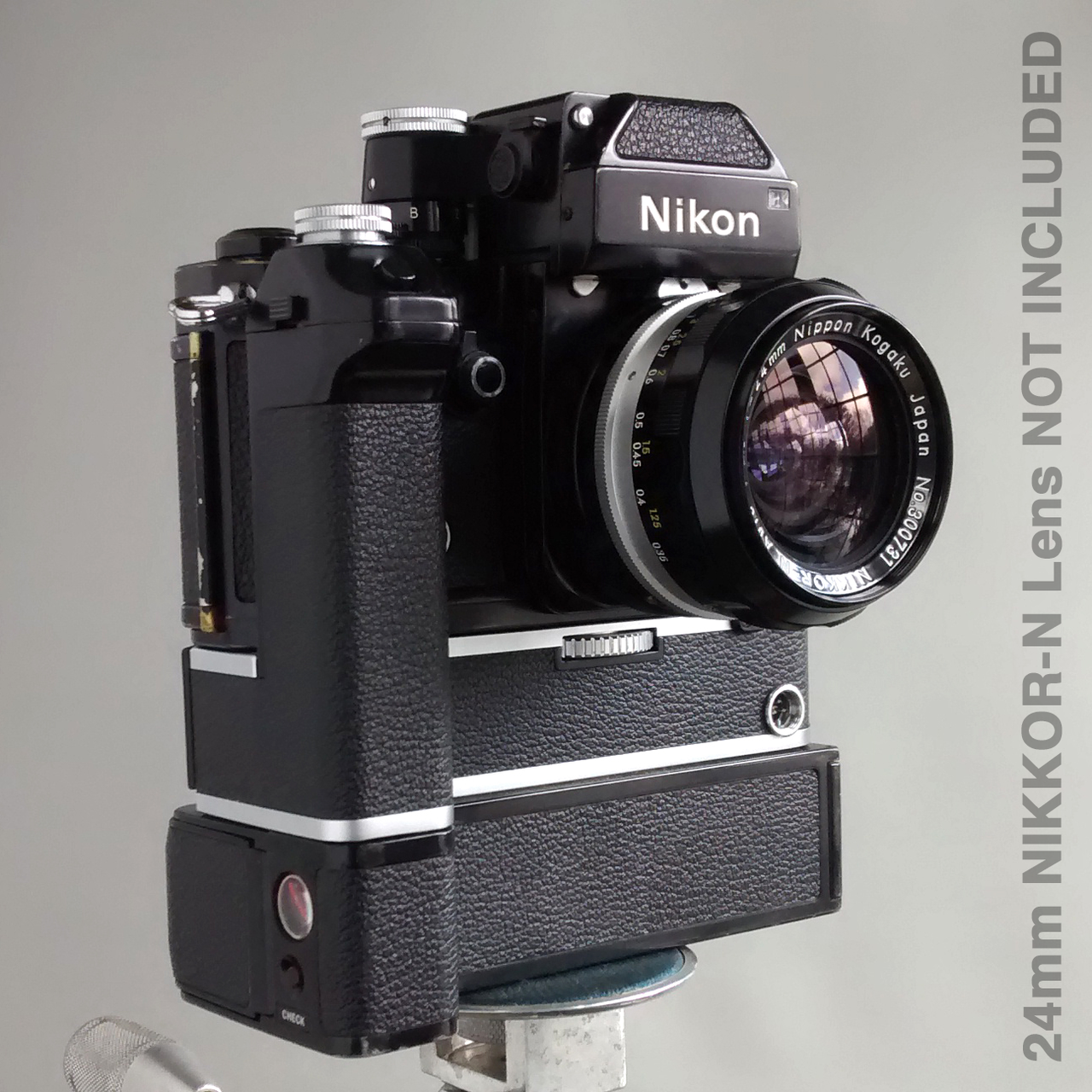 Nikon F2 Photomic 35mm Camera Body with MD-2 Motor Drive and MB-1 Battery  Pack