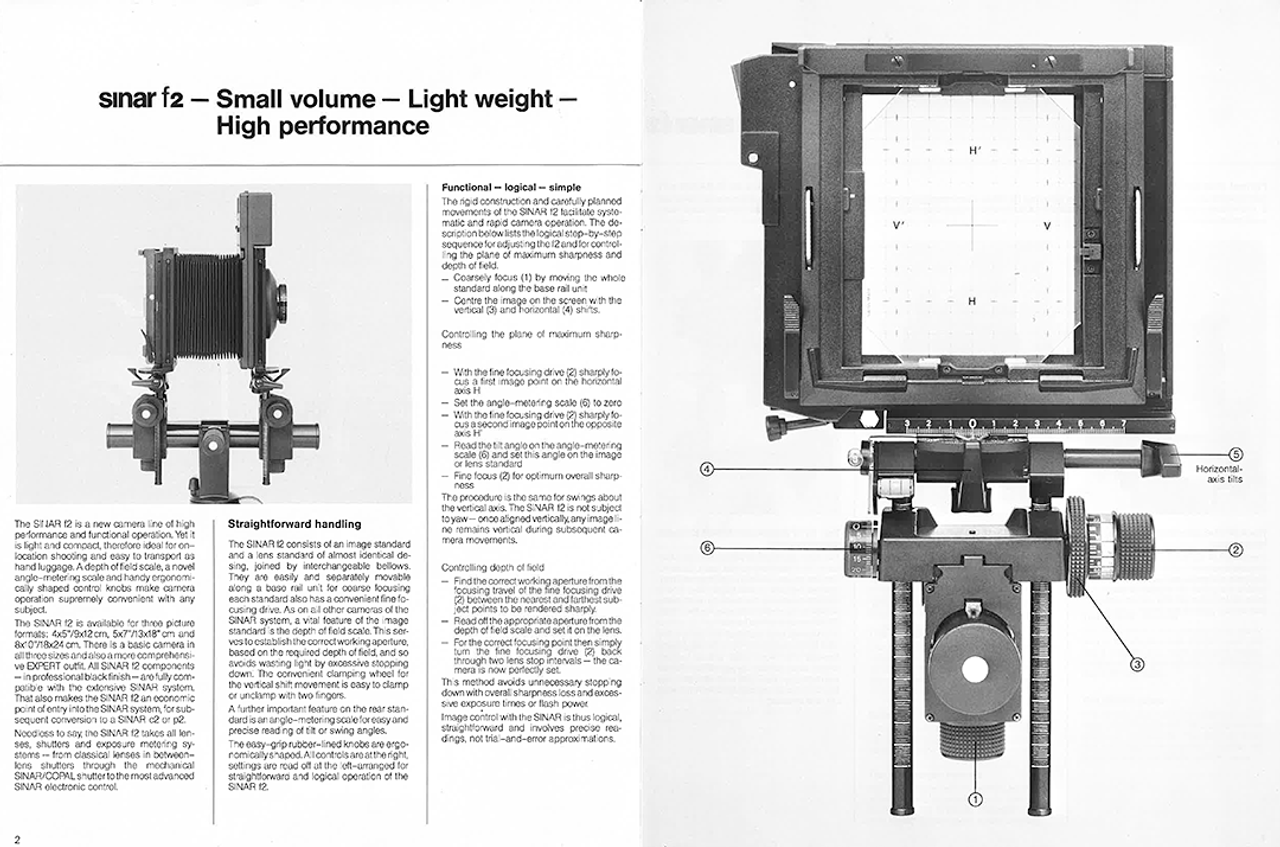 sinar f2 - Small volume - Light weight- High performance