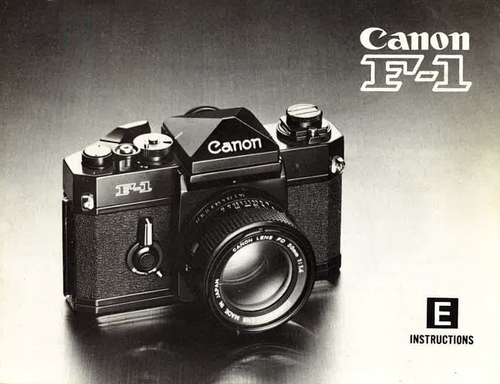 Canon F-1 Instructions — Free Download