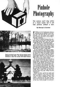 Pinhole Photography by George S. Cowlam - Photography Handbook No. 12 - Free Download