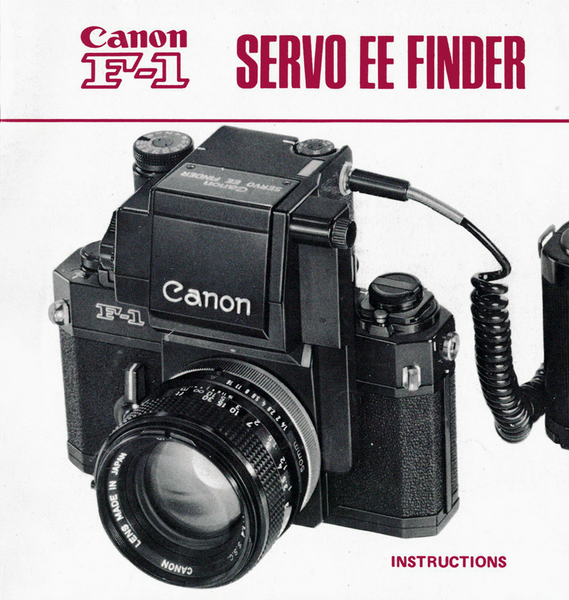 カメラ Canon 旧F-1 用 サーボ EE ファインダー 「連動アーム」付属