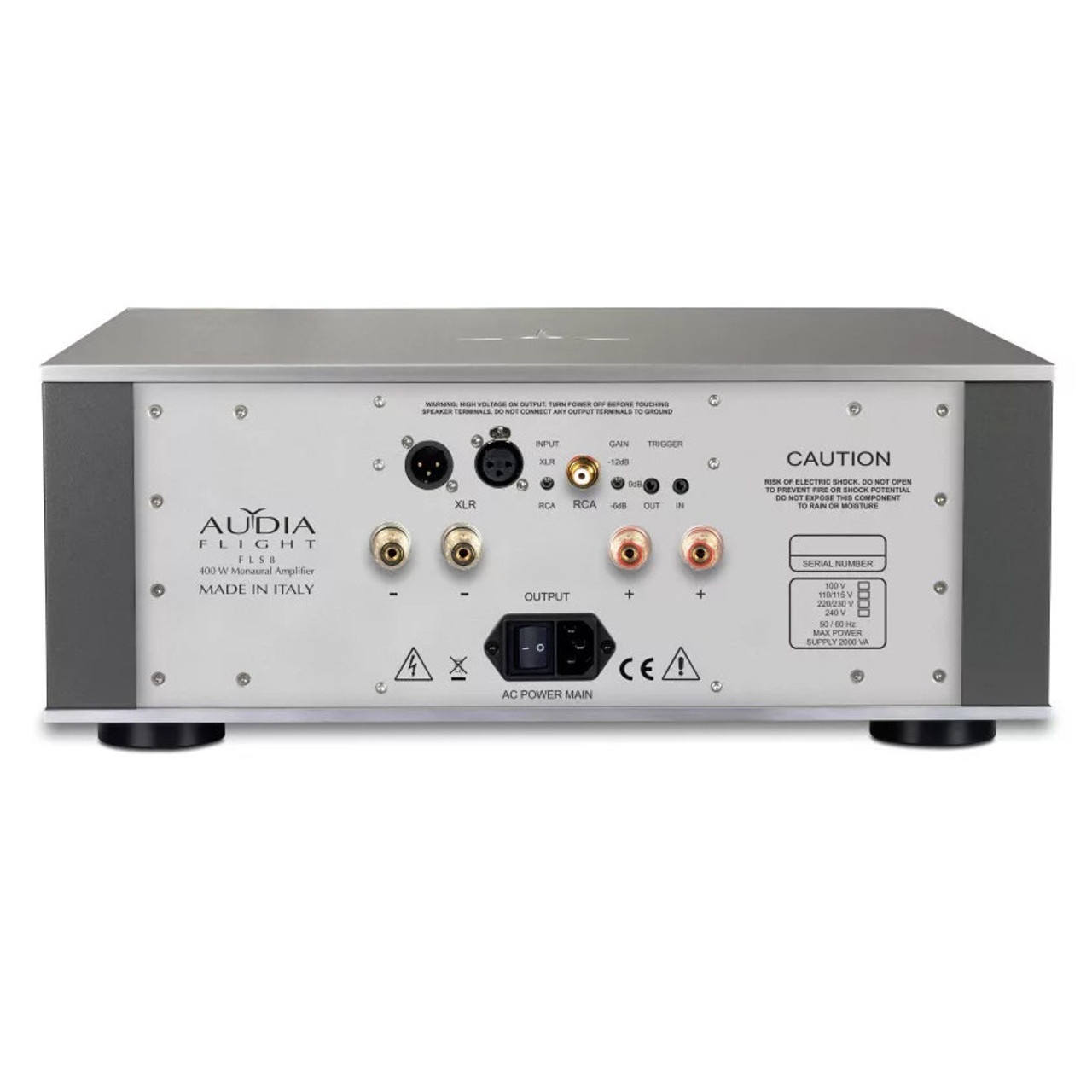 Audia Flight FLS8 mono power amplifiers