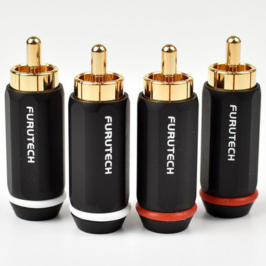 その他 FURUTECH FP-104(G) RCA plug 4pcs FURUTECH FP-104 FP-104G RCA Male Plug Connector 24K