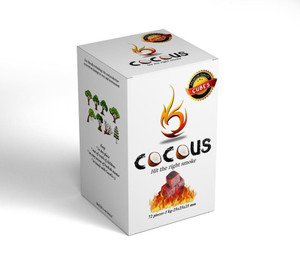 COCOUS Natural Coconut Charcoal  1KG - 72 Pieces 25mm Cubes COCOUS Natural Coconut Charcoal  1KG - 72 Pieces 25mm Cubes