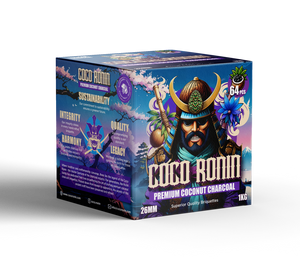 COCO RONIN PREMIUM COCONUT CHARCOAL - 26MM COCO RONIN PREMIUM COCONUT CHARCOAL - 26MM