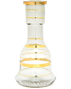 Hookah GLASS 32 MM (GOLD LINER) Hookah GLASS 32 MM (GOLD LINER)
