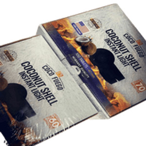 COCO FUEGO Coconut Shell Instant Light Charcoal 35mm COCO FUEGO Coconut Shell Instant Light Charcoal 35mm