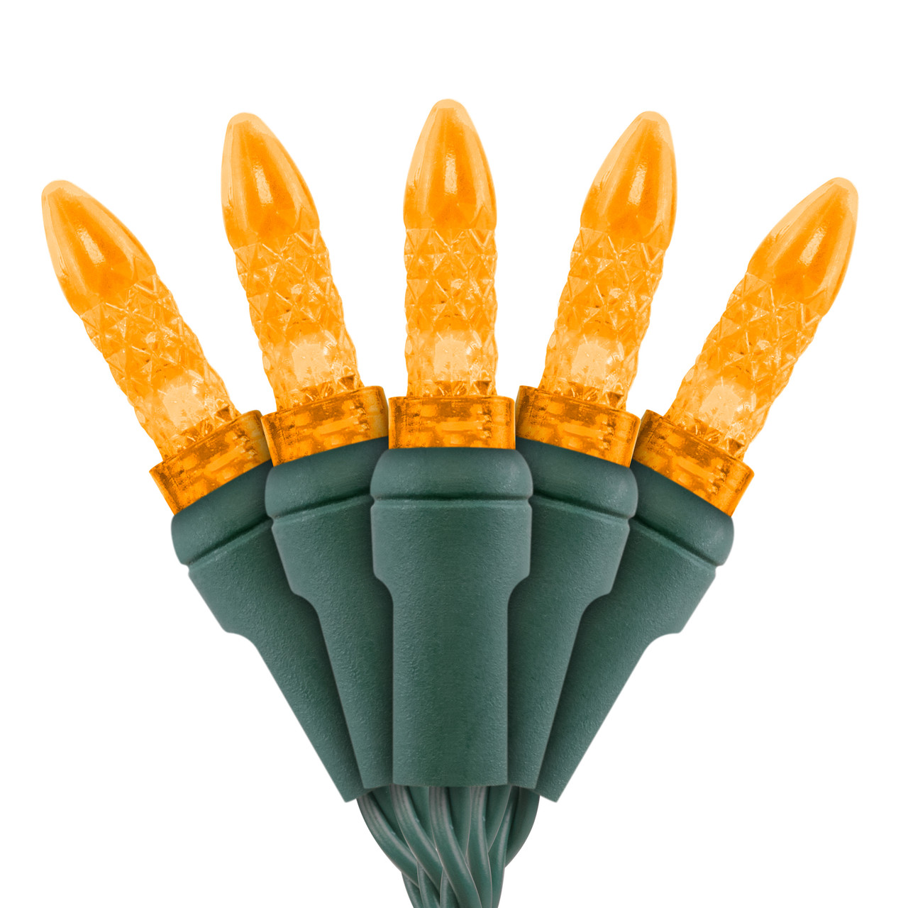 Premium Grade M5 Mini LED Light - Green Wire - 70 Bulbs | Holiday LEDS