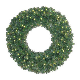 48" Prelit Oregon Fir LED Wreath