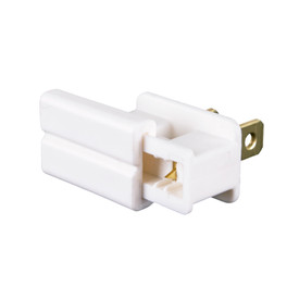 UL Slide-On Male Plug - White - SPT2