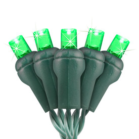 Green 5MM Conical LED Glisten Light String