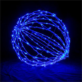 Blue 20" Folding LED Light Sphere