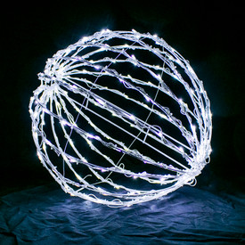Cool White 20" Folding LED Light Sphere