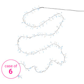 5' Falling Cluster Lights with 8-Function Remote - Black Wire - Case of 6