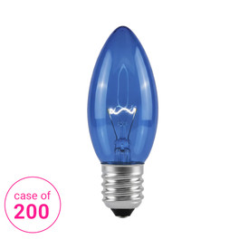 C7 Incandescent Bulb - 130V - Blue - Case of 200