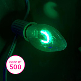 C9 LED Filament Bulb - Green - Case of 500