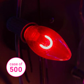 C9 LED Filament Bulb - Red - Case of 500