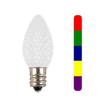 C7 SMD Multi Color Slow Change LED Replacement Bulb