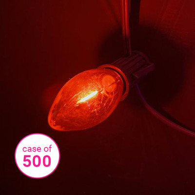 C9 LED Filament Bulb - Amber - Case of 500
