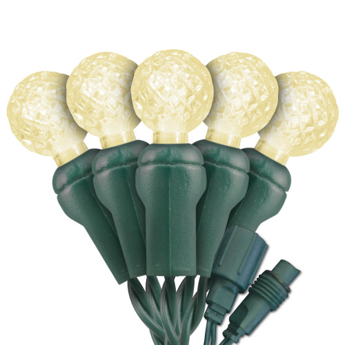 Commercial Grade G12 LED Light - Green Wire - 25 Bulbs | Holiday LEDS