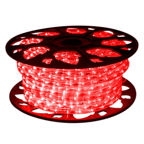 Red 1/2" LED Rope Light - 150' Spool