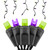 Purple & Lime Frost 5MM Conical Frost Halloween Icicle LED Lights