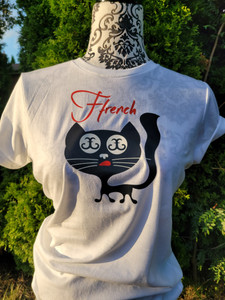 Ffrench Kitty - 100% Ring Spun Cotton. SOFT and Luxurious feel