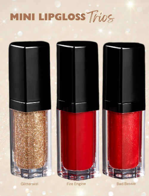 Mini Lipgloss Trio - Reds