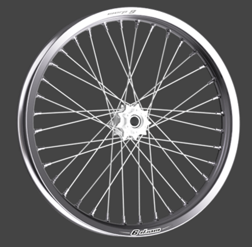 Warp 9 21 inch Wheel (Silver on Silver)