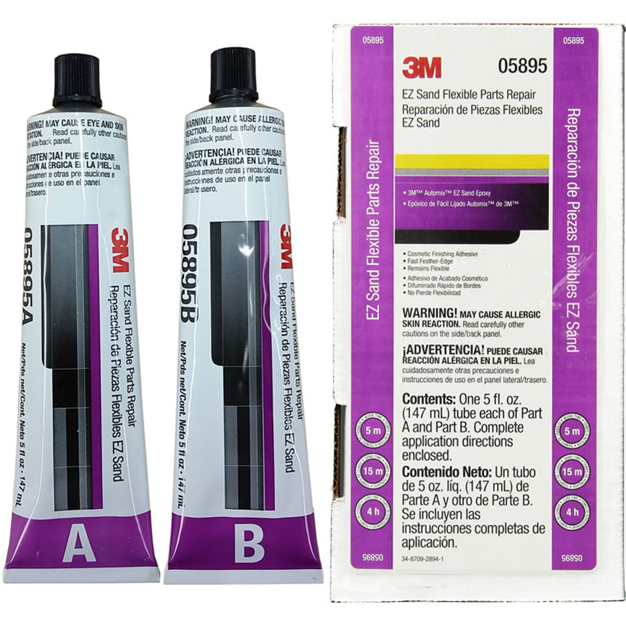 3M 05895, Automix EZ Sand Flexible Plastic Repair Kit