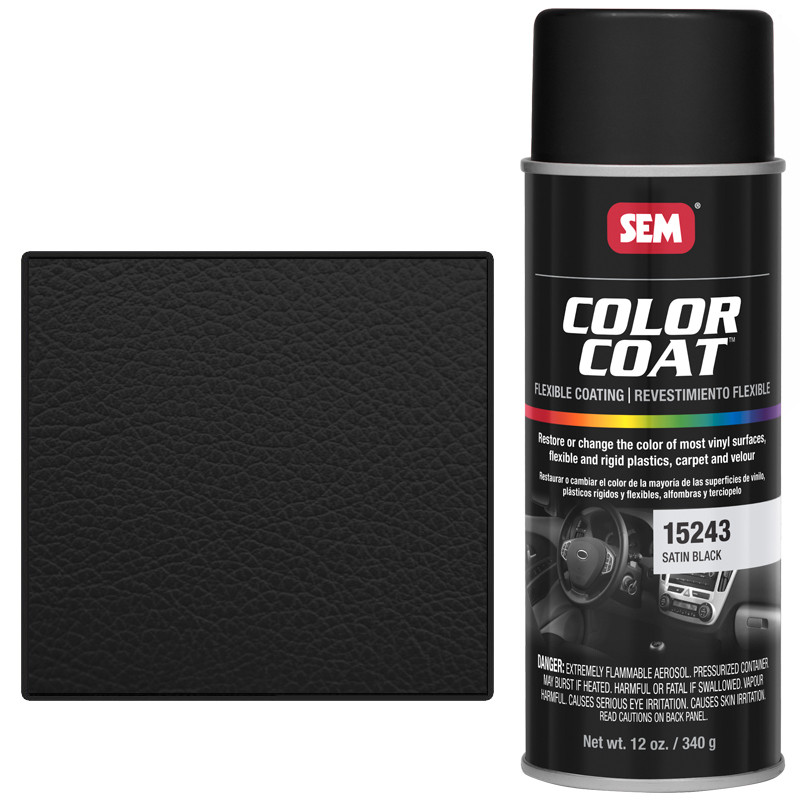 SEM 15243 Satin Black Color Coat Car Interior Vinyl Paint