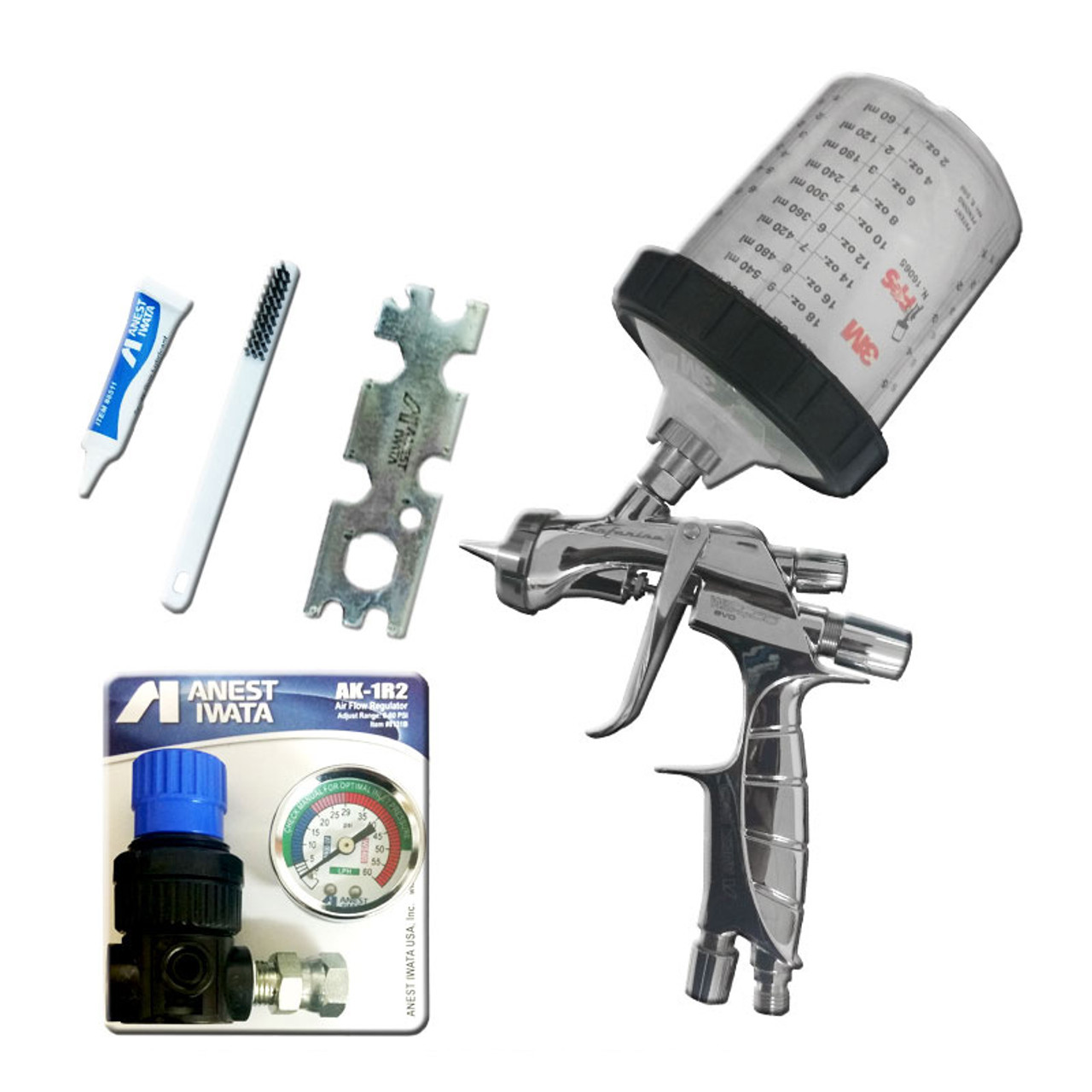 Iwata WS400 Series 2, 1.3 Clear Coat Digital Spray Gun, 2713D