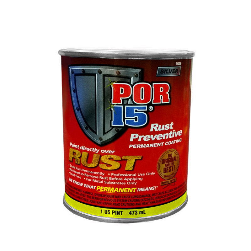POR-15 45308, Rust Preventive Paint, Silver, Pint | R & E Paint Supply