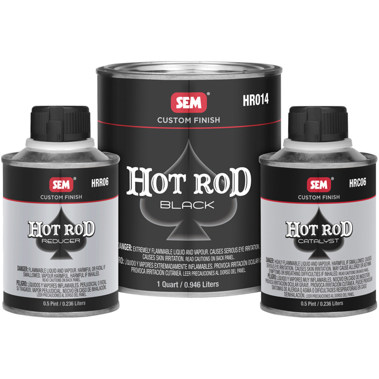 SEM HR010 Hot Rod Black Single Stage Auto Paint Kit