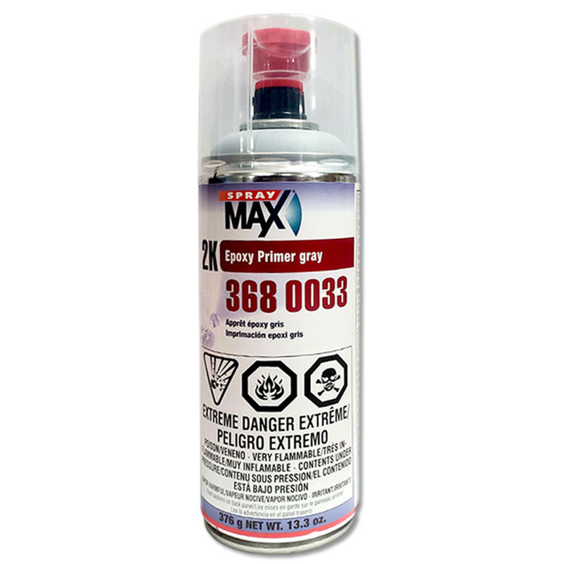 SprayMax Gray 2K Epoxy Rust-Cure Primer, Aerosol 3680033 R E