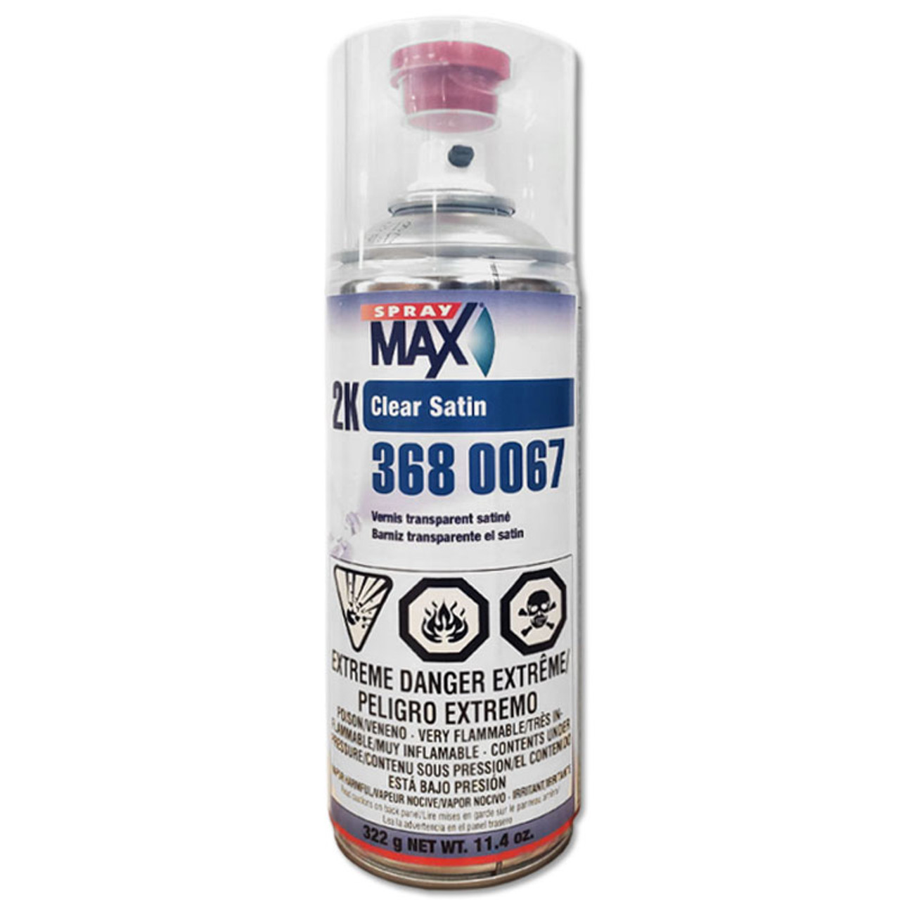 SprayMax 3680067, 2K Satin Clear Coat, Aerosol