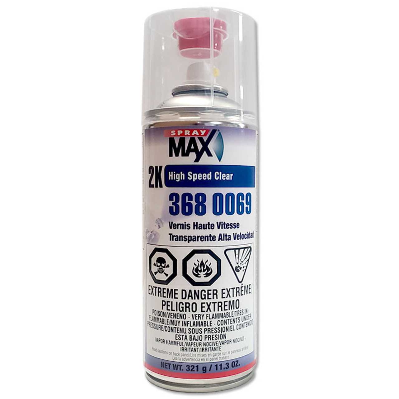 SPRAYMAX Automotive Car 2K Component High Gloss Clear Coat 400ml x 3 Pack