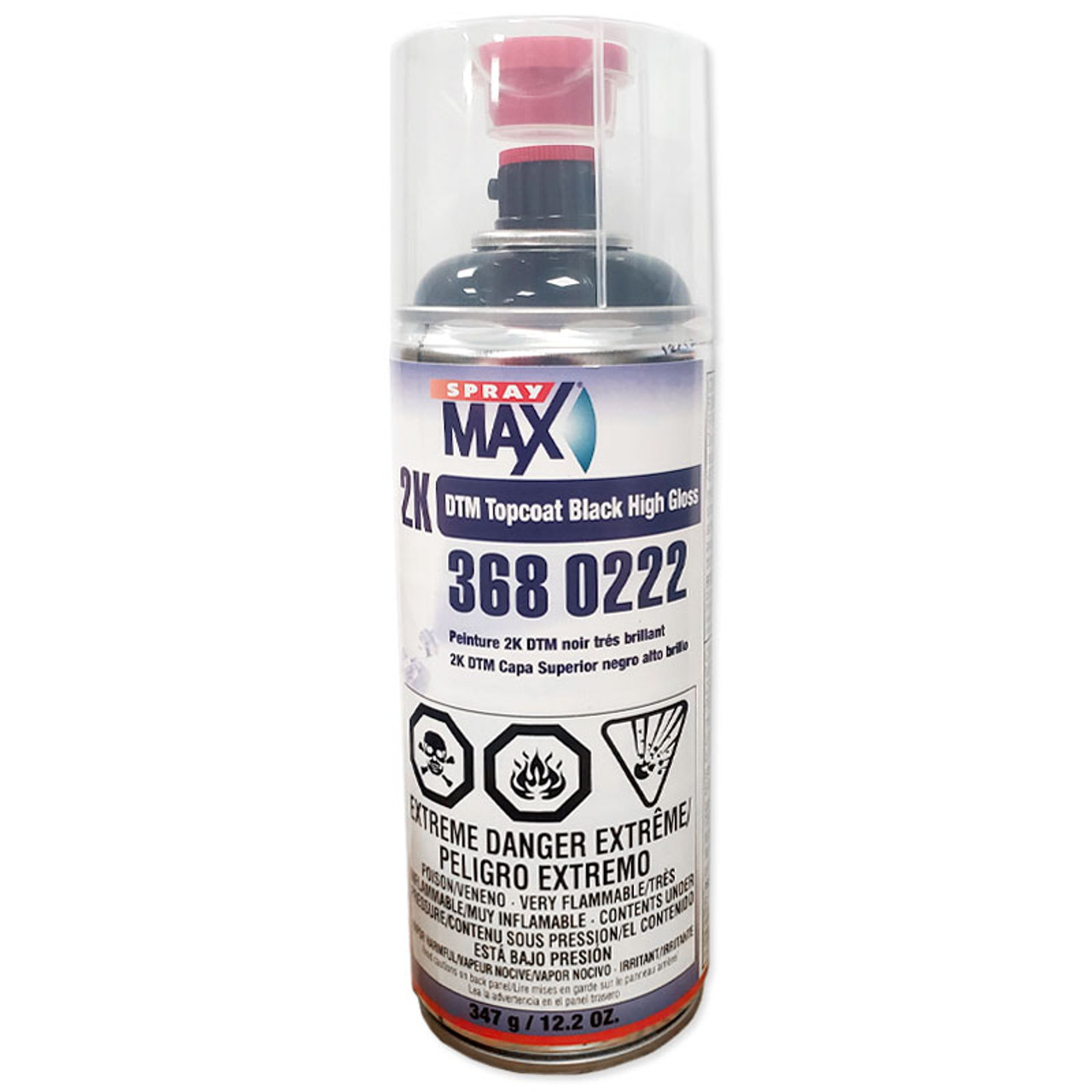 SprayMax 2K DTM Topcoat Black High Gloss, 3680222