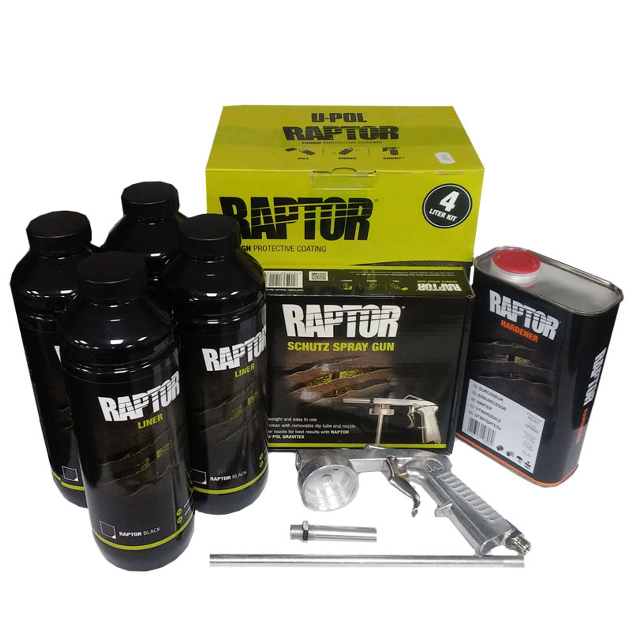 U-POL 820, Black Spray On Raptor Bed Liner Kit | R & E Paint Supply