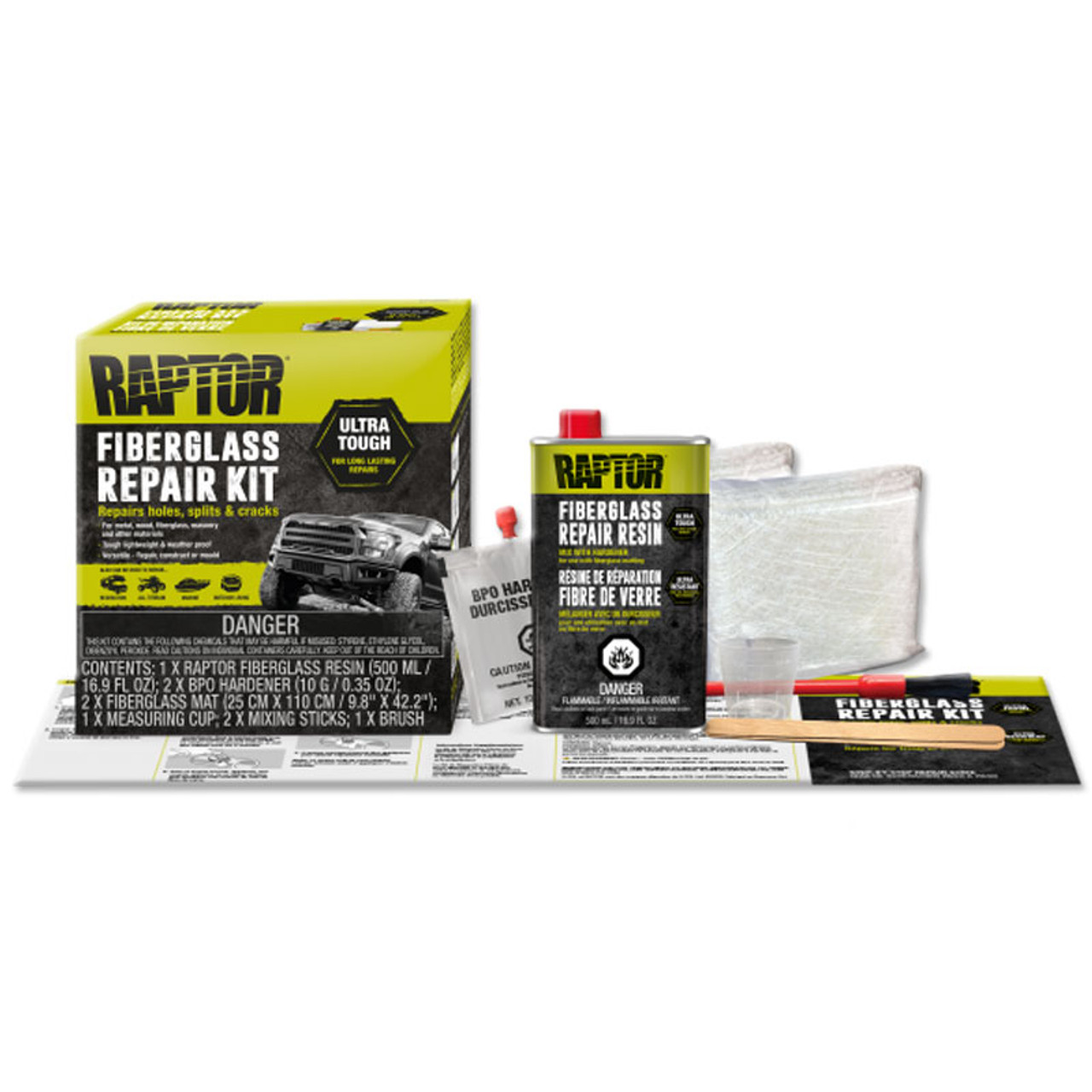 Raptor Fiberglass Repair Kit, Clear 5050