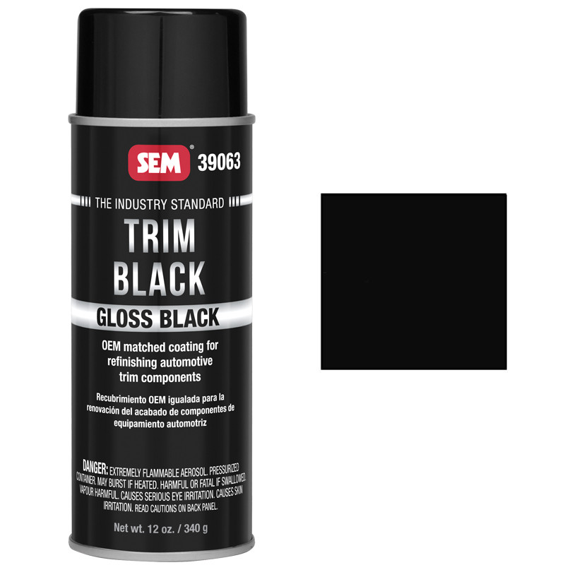 SEM 39063, Gloss Trim Black, Trim Paint R & E Paint Supply