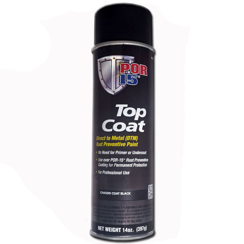 POR15 45918, Top Coat, Chassis Black R & E Paint Supply