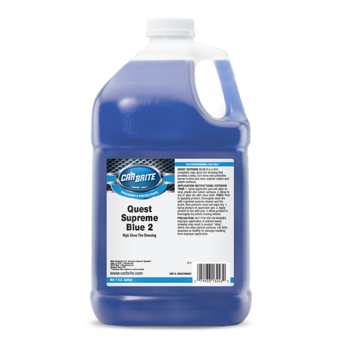 Car Brite Quest Supreme Blue 2 Dressing, 5 Gallon