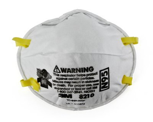 3M 8210, N95 Particulate, Dust Respirator Mask 3M 8210, N95 Particulate, Dust Respirator Mask