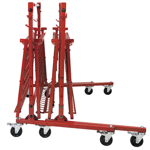 ITT SSPC-A, Parts Cart A, 2 Shelf Storage folded up