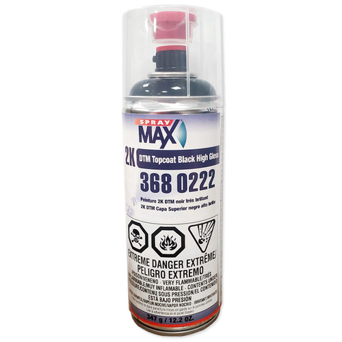 SprayMax 3680222, 2K DTM Topcoat Black High Gloss SprayMax 3680222, 2K DTM Topcoat Black High Gloss