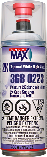 SprayMax Topcoat White 2K DTM High Gloss, 3680223 SprayMax Topcoat White 2K DTM High Gloss, 3680223